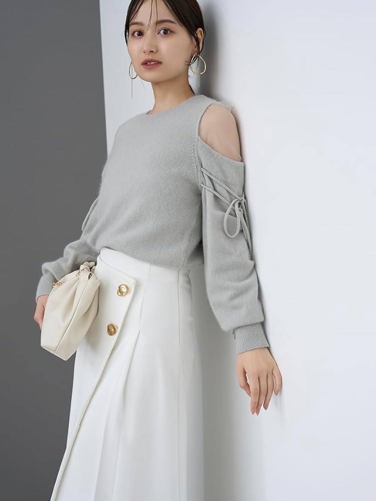 SNIDEL - snidel❤新品シースルーショルダーニットプルオーバー今季 SNIDEL（スナイデル）の「シースルーショルダーニットプル